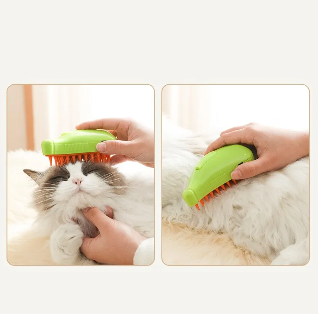 3-in-1 Pet Steam Brush - De-Shed Cats & Dogs