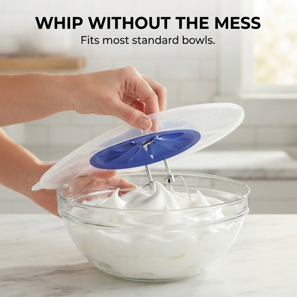 Splash Guard Lid for Mixing Bowls - Whip without the mess