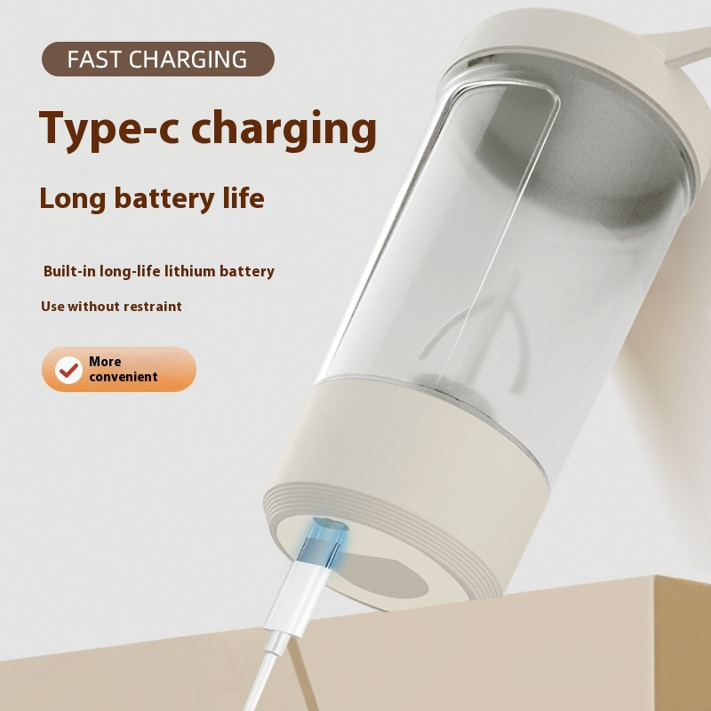 Rechargeable Electric Protein Shaker Bottle (14 oz)