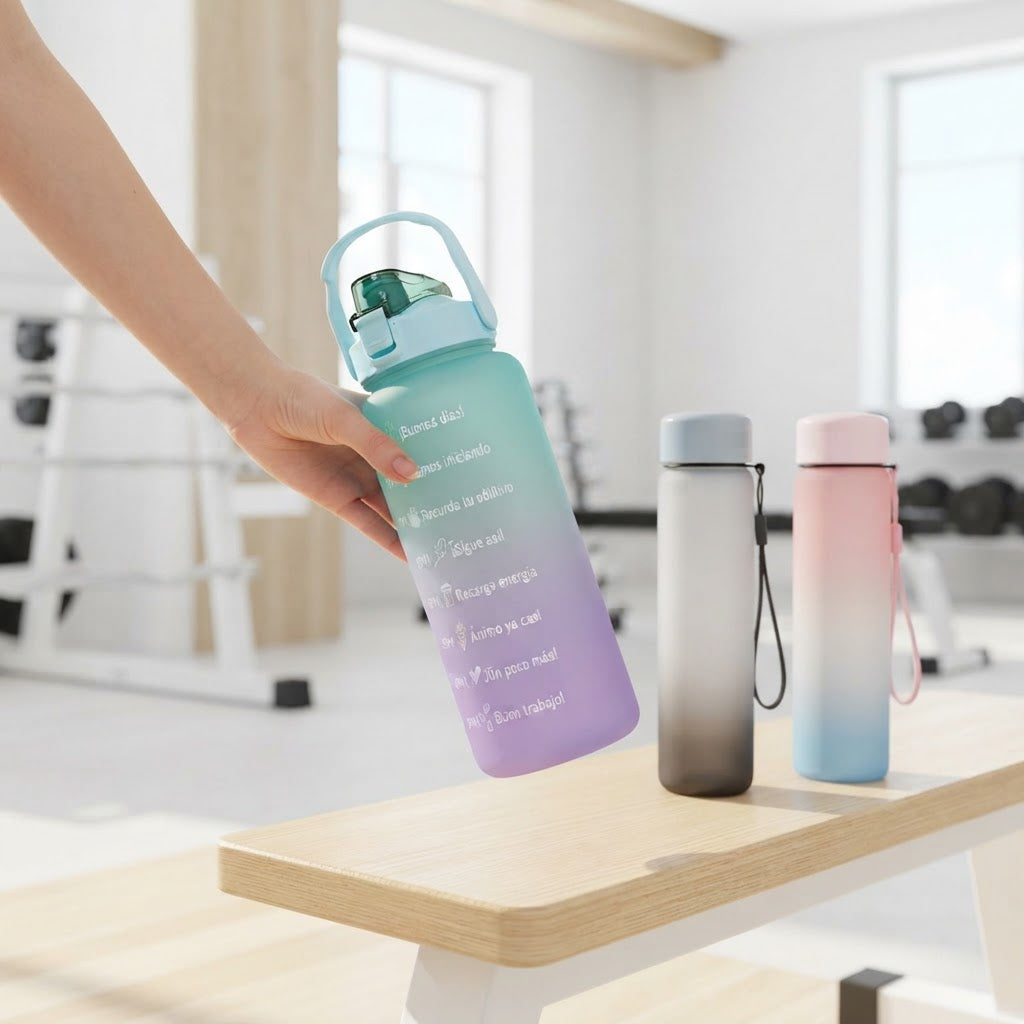 Motivational Half-Gallon Water Bottle Set (3 Pieces)