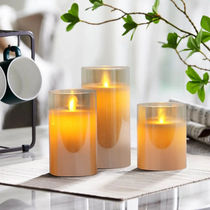 Rechargeable Flameless LED Candles (Set of 3)