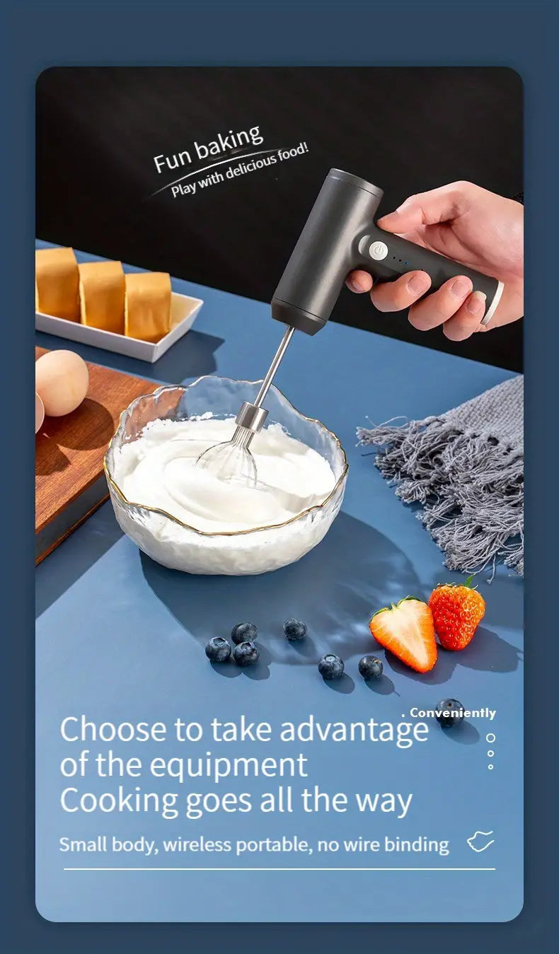 Cordless Rechargeable Hand Mixer