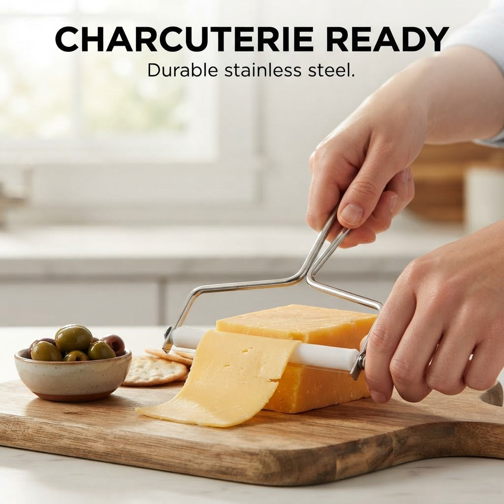 Stainless Steel Cheese Slicer - Charcuterie ready