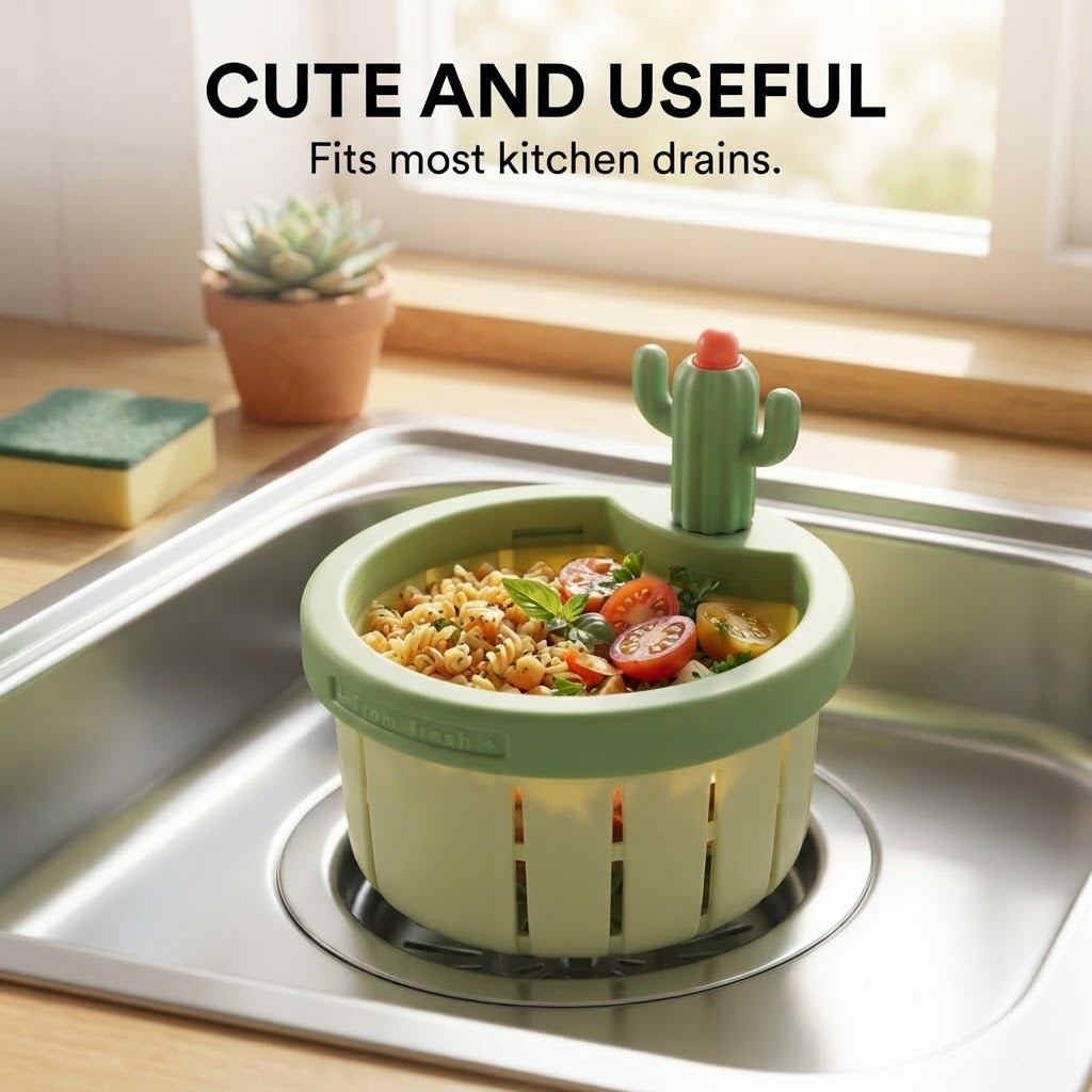 Cactus Sink Strainer - Cute and useful