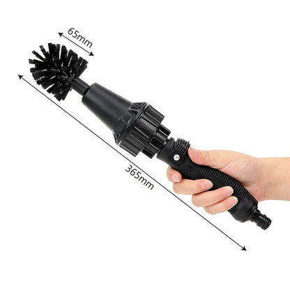 Water-Powered Rotating Wheel Brush