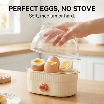 Mini Electric Egg Steamer - Perfect eggs, no stove