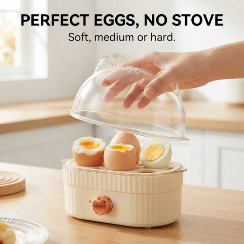 Mini Electric Egg Steamer - Perfect eggs, no stove