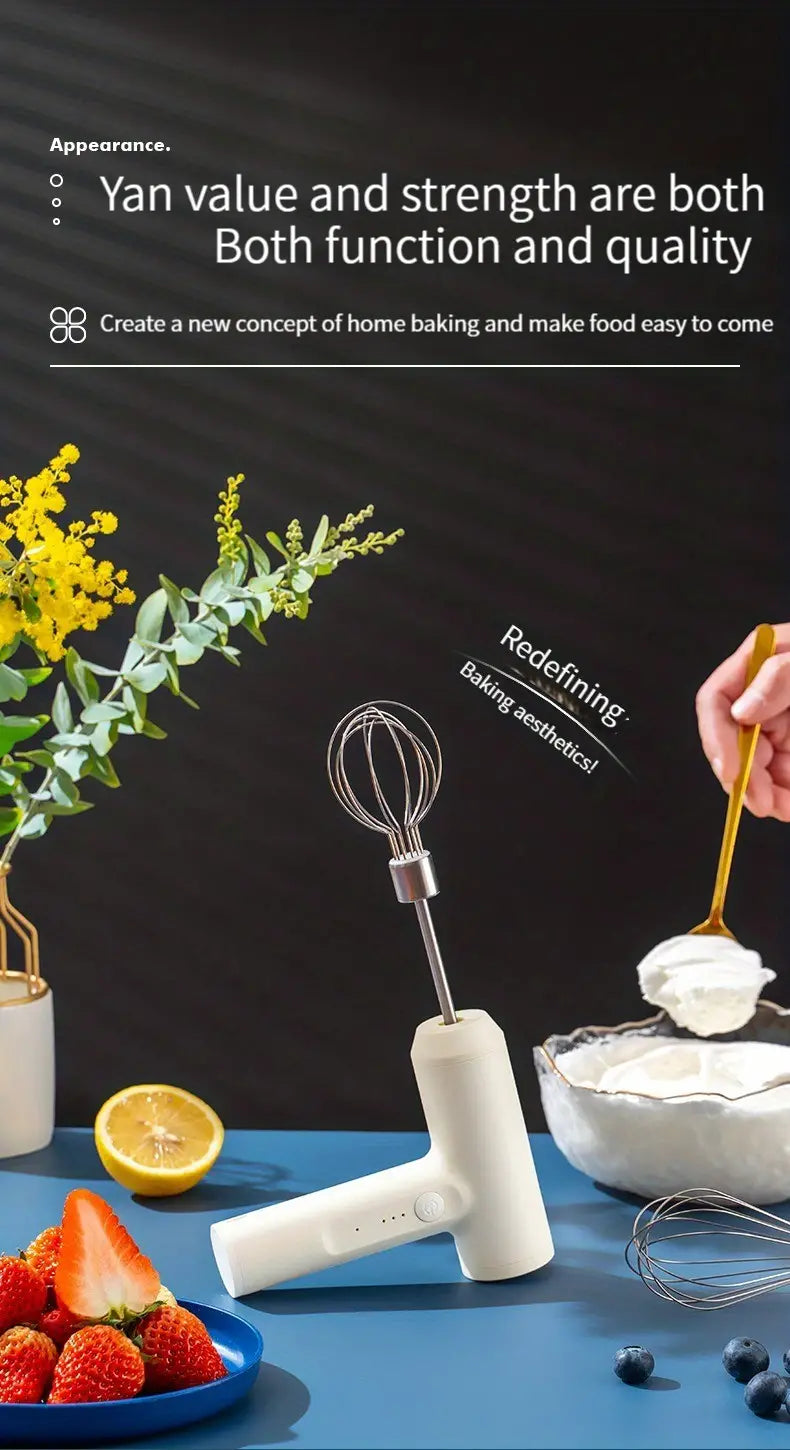 Cordless Rechargeable Hand Mixer