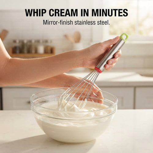 Stainless Steel Whisk - Whip cream in minutes