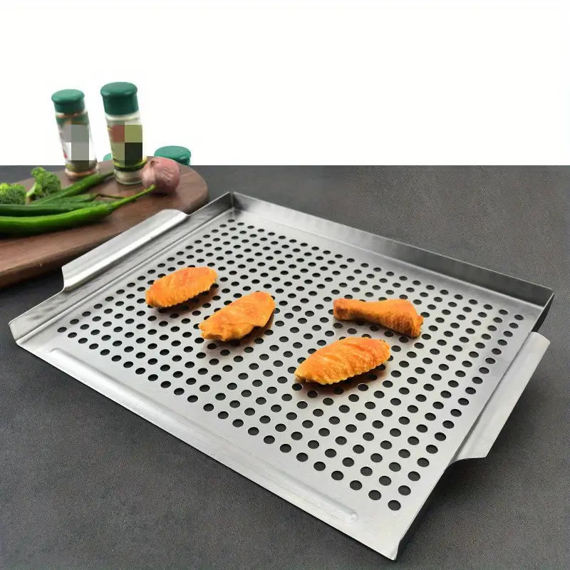 Stainless Steel Grill Topper Pan