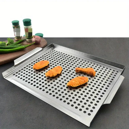 Stainless Steel Grill Topper Pan