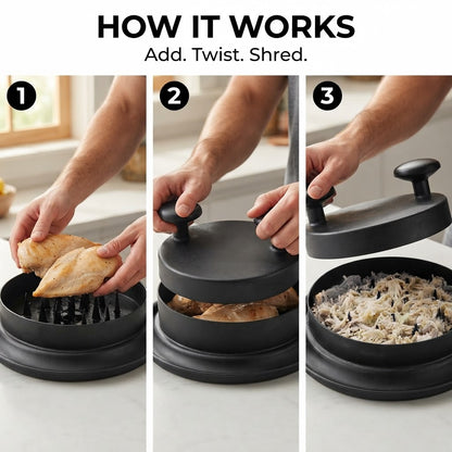 Meat Shredder Bowl - How it works