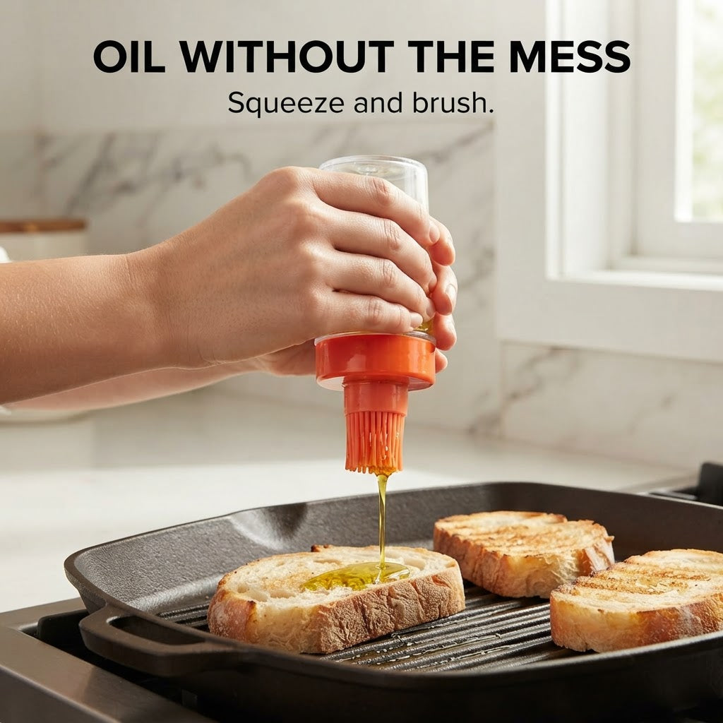 Silicone Oil Brush Bottle - Oil without the mess