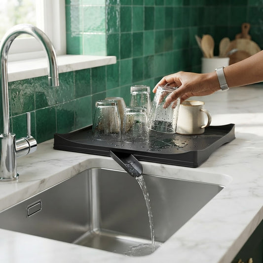 Dish Drying Rack in use