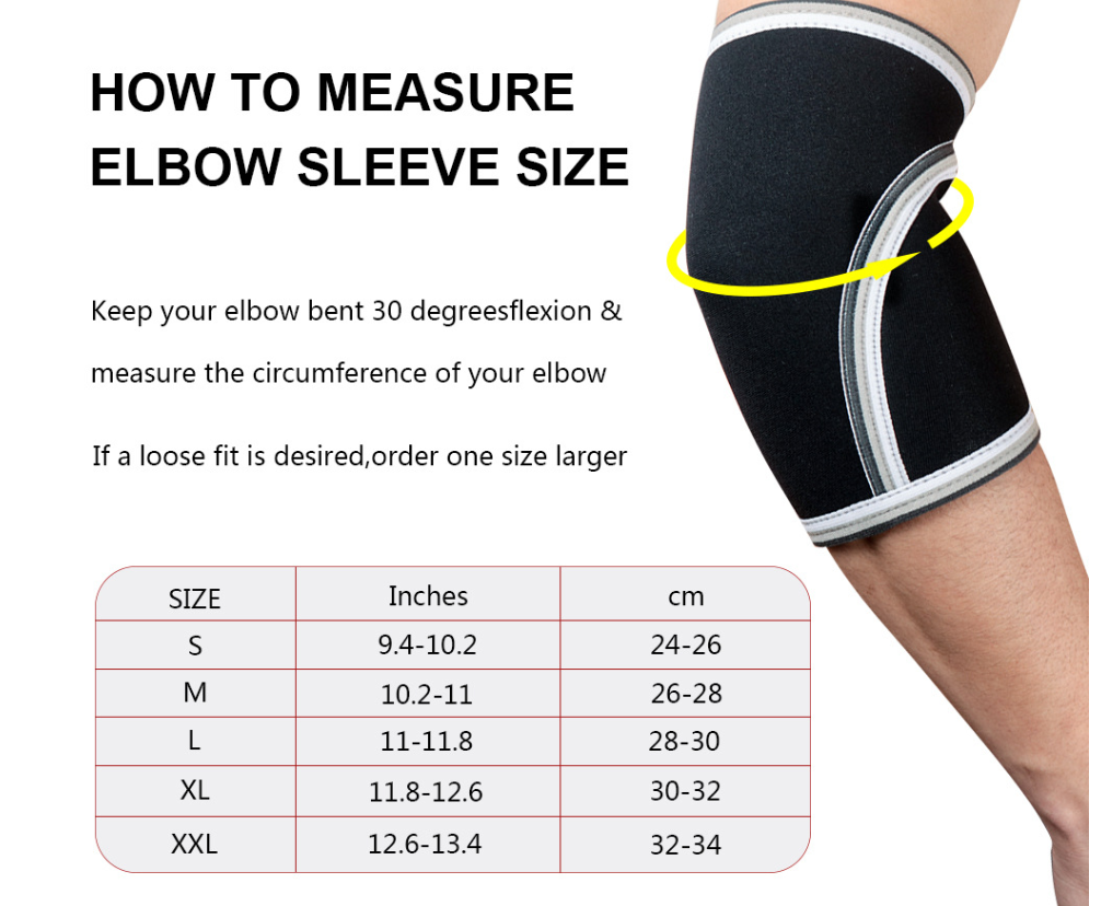 7mm Elbow Sleeves for Weightlifting (Pair)