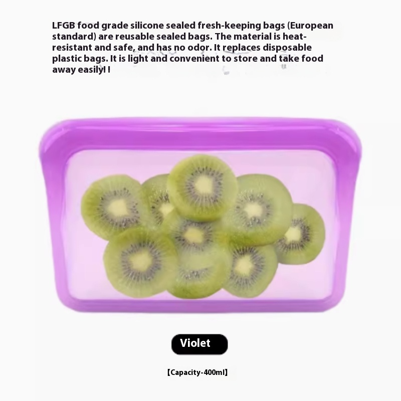 Reusable Silicone Food Storage Bag