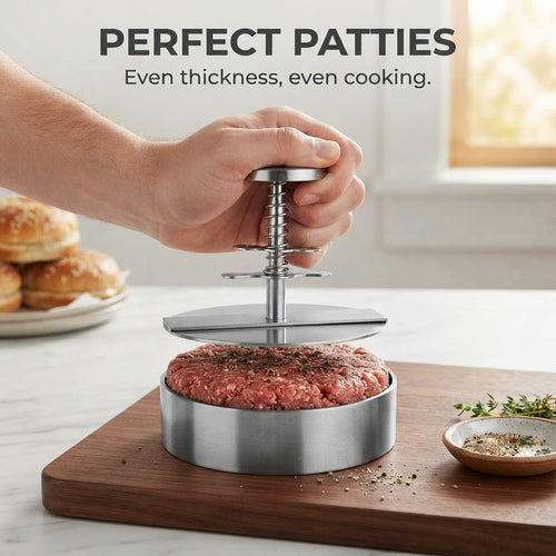 Stainless Steel Burger Press - Perfect patties