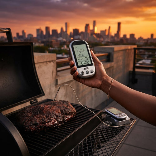 Wireless Remote Meat Thermometer with Timer