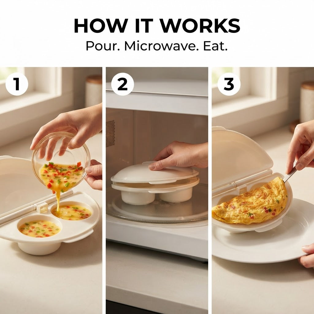 Microwave Egg Cooker - How it works