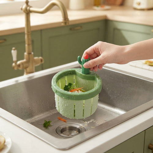 Cactus Sink Strainer in use