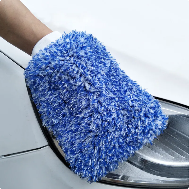 Plush Microfiber Car Wash Mitts (2-Pack)