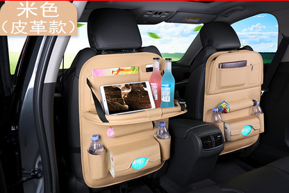 Back Seat Car Organizer with Foldable Tray