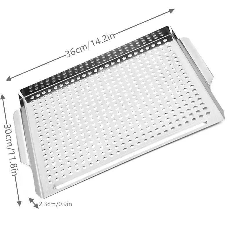 Stainless Steel Grill Topper Pan