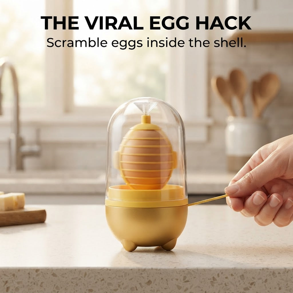 Golden Egg Shaker - The viral egg hack