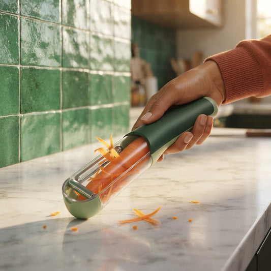 Veggie Peeler with Storage Tube