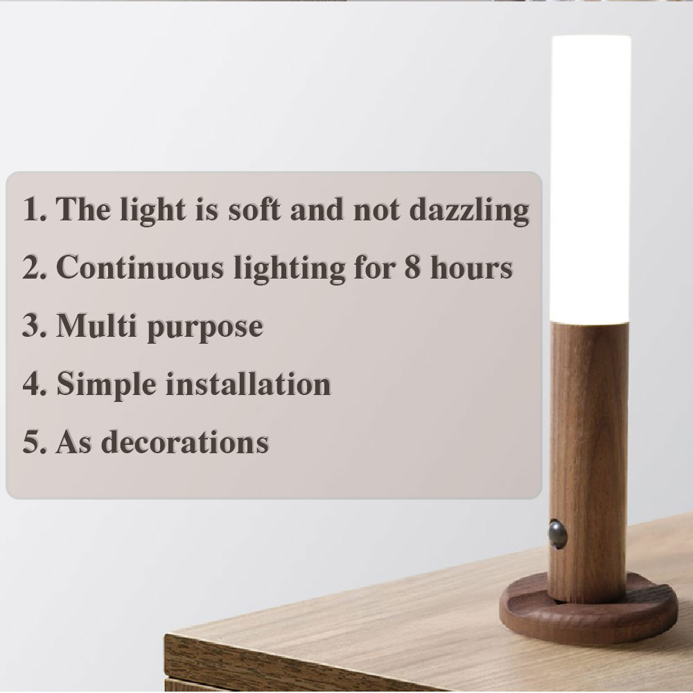Wooden Motion Sensor Night Light
