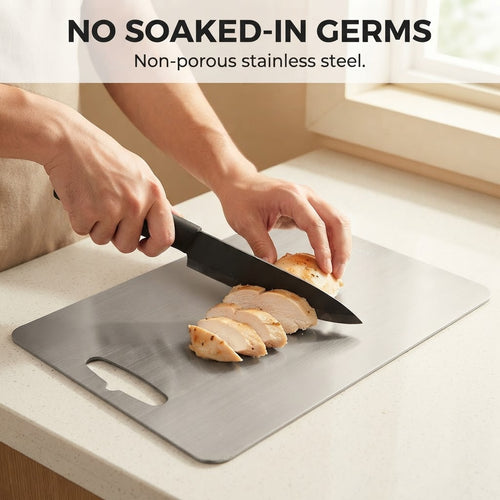 Stainless Steel Cutting Board - No soaked-in germs