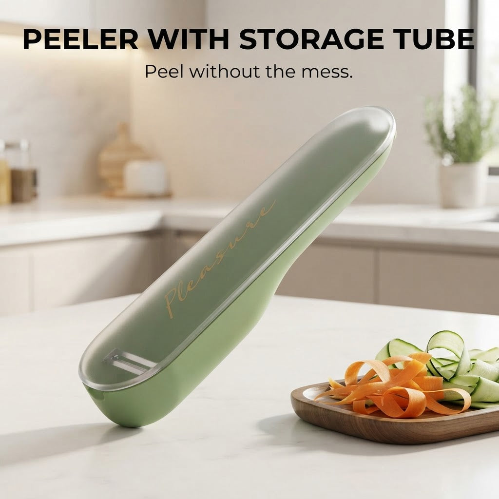 Veggie Peeler with Storage Tube