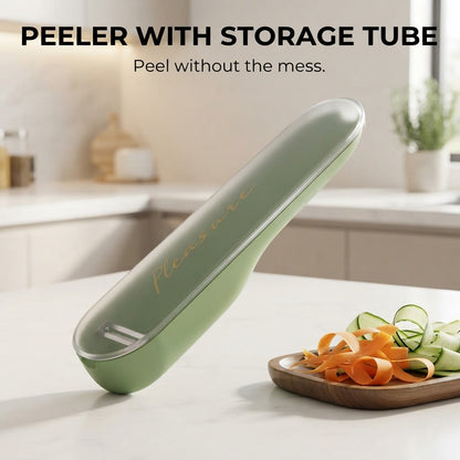 Veggie Peeler with Storage Tube