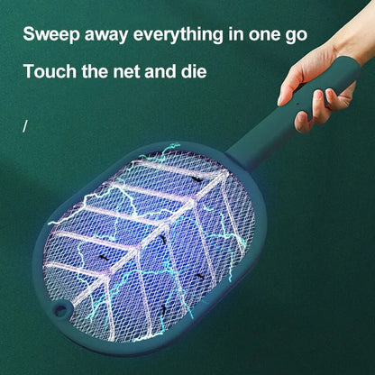 2-in-1 Rechargeable Bug Zapper Racket & Lamp