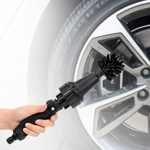 Water-Powered Rotating Wheel Brush