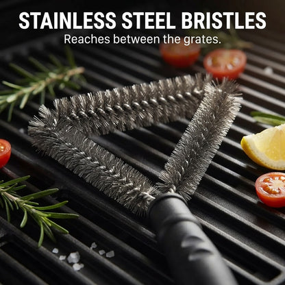 Stainless Steel Grill Brush - Stainless steel bristles