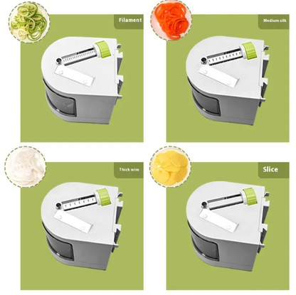 4-Blade Vegetable Spiralizer with Catch Container
