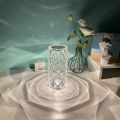 Crystal Touch Lamp - USB Color-Changing Bedside Night Light
