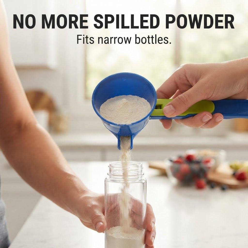 Measuring Spoon Funnel - No more spilled powder