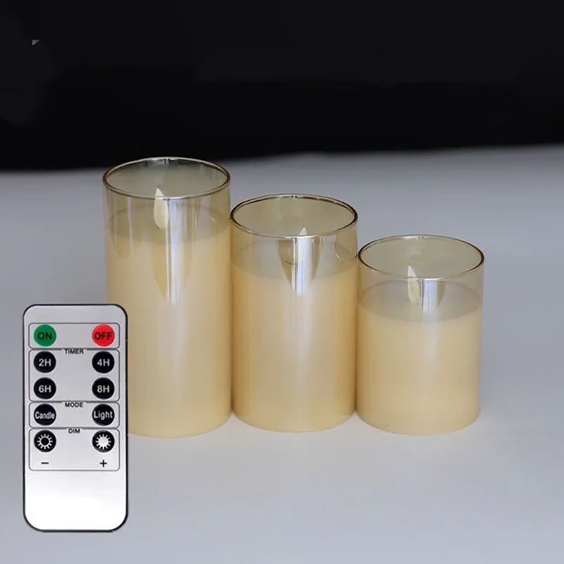Rechargeable Flameless LED Candles (Set of 3)