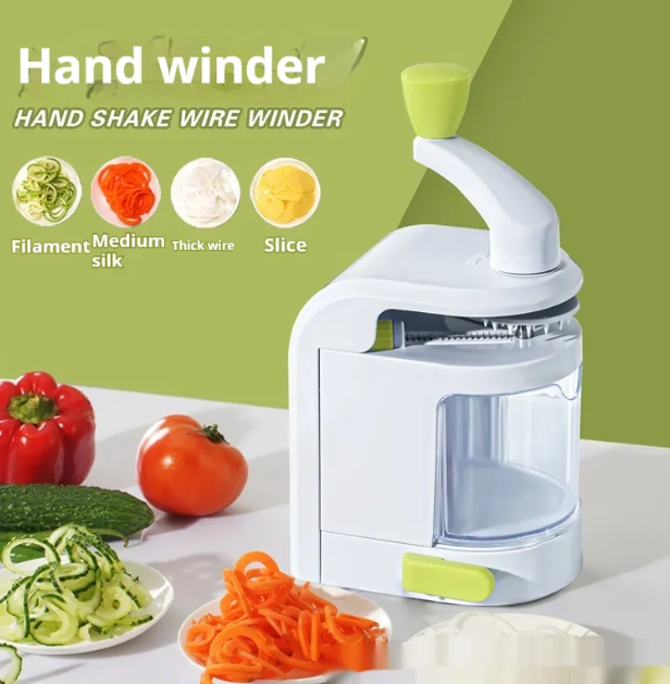 4-Blade Vegetable Spiralizer with Catch Container