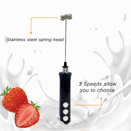 3-Speed Rechargeable Milk Frother & Whisk