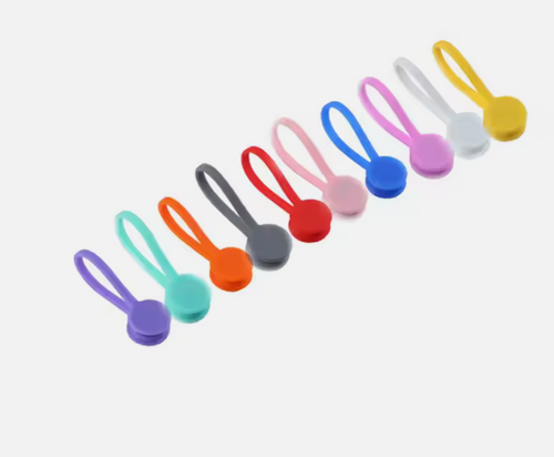 Magnetic Silicone Cable Organizer (5-Pack)