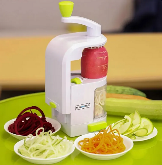 4-Blade Vegetable Spiralizer with Catch Container