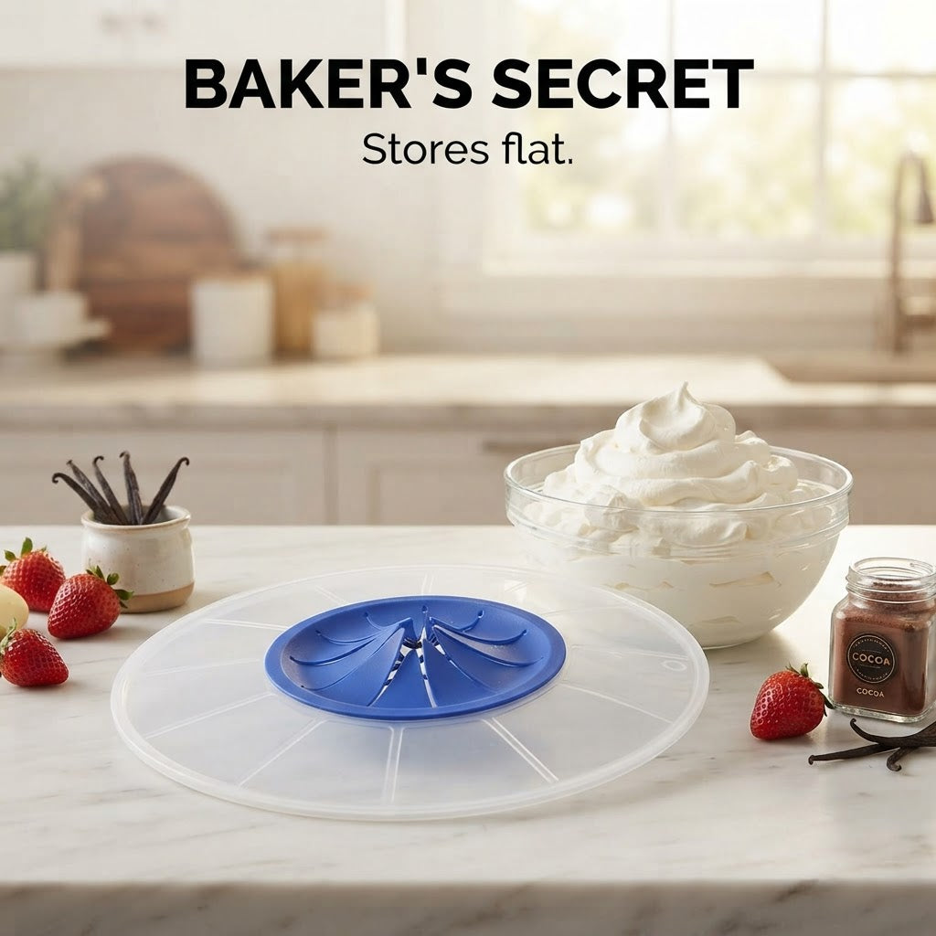 Splash Guard Lid for Mixing Bowls - Baker's secret