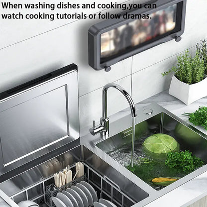 Waterproof Shower Phone Holder with Touch Screen