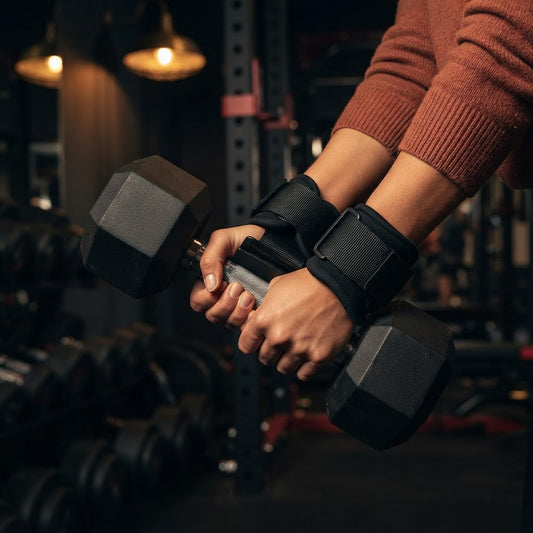 Weight Lifting Hooks with Padded Wrist Wraps (Pair)