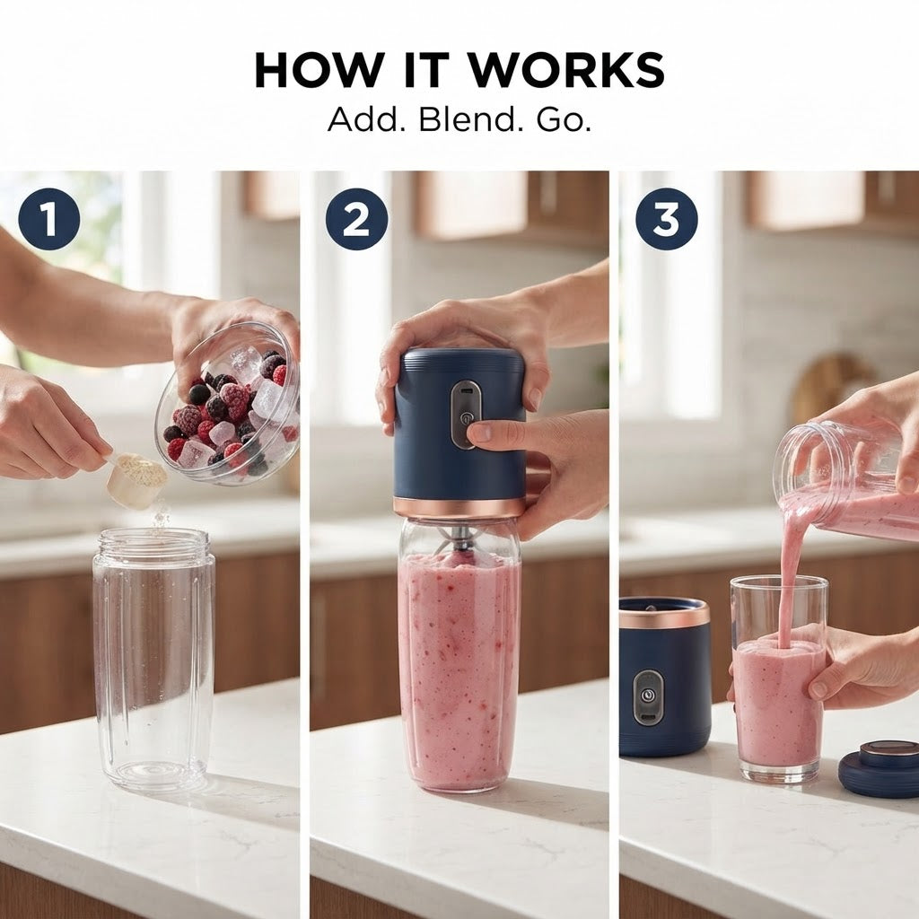 Portable Blender - How it works