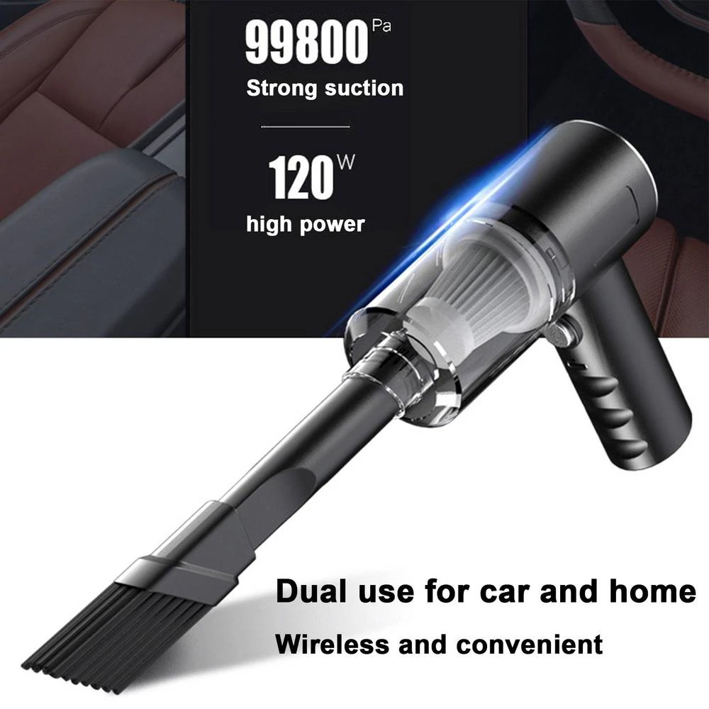 Cordless Handheld Car Vacuum - 120W Portable Mini Vacuum