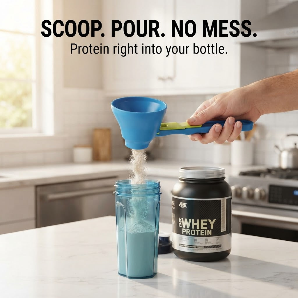 Measuring Spoon Funnel - Scoop. pour. no mess.
